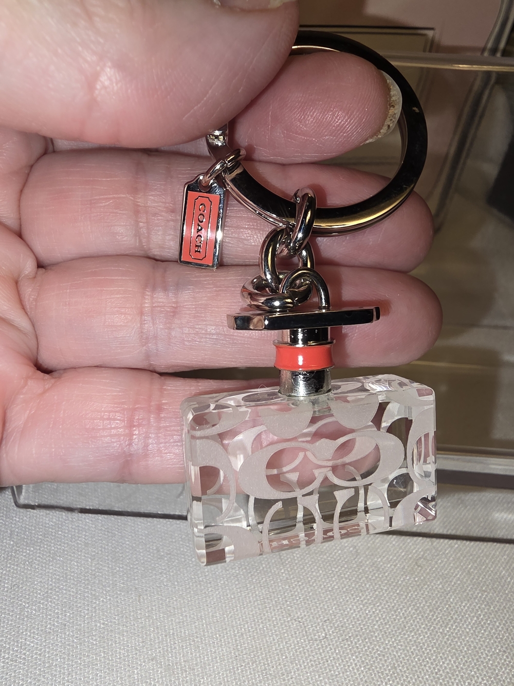 Coach LE Perfume Bottle Charm Keychain 92085 Very Rare - Picture 4 of 5